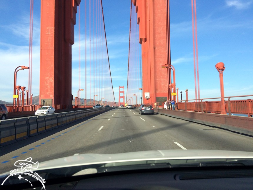 Roteiro em São Francisco - Dirigindo sobre a Golden Gate