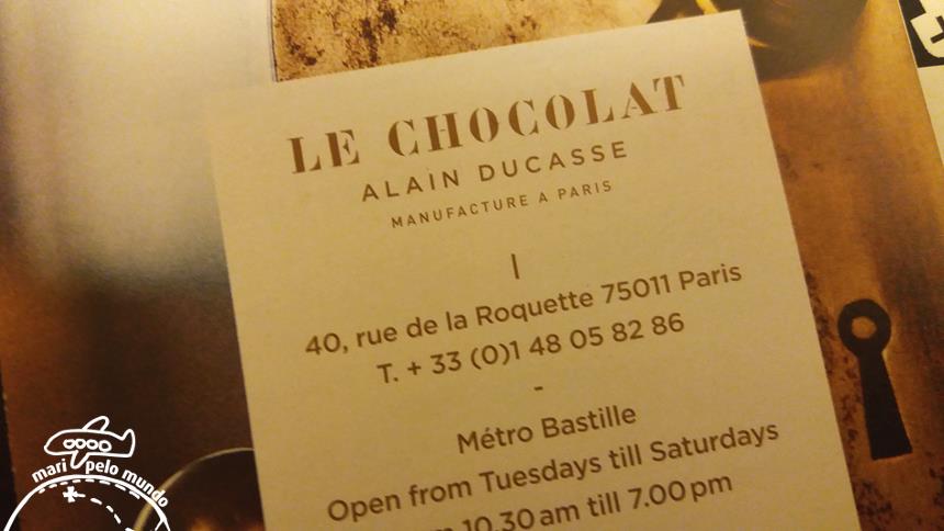 Os chocolates de Alain Ducasse 