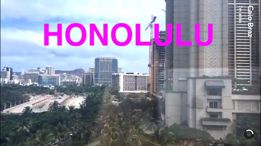 Caio Braz em Honolulu