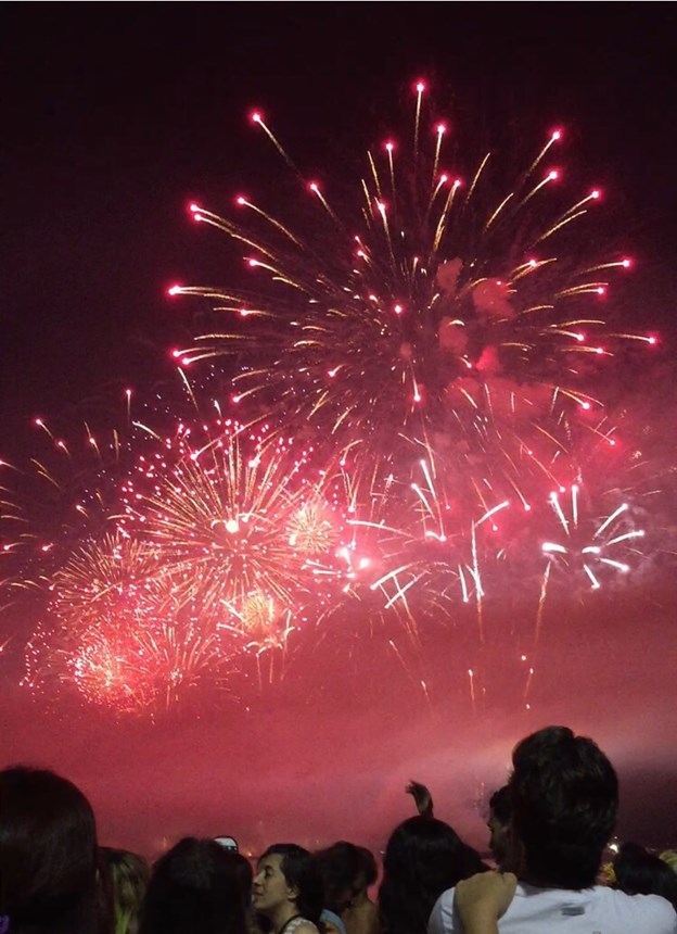 Queima de fotos em Copacabana 2015