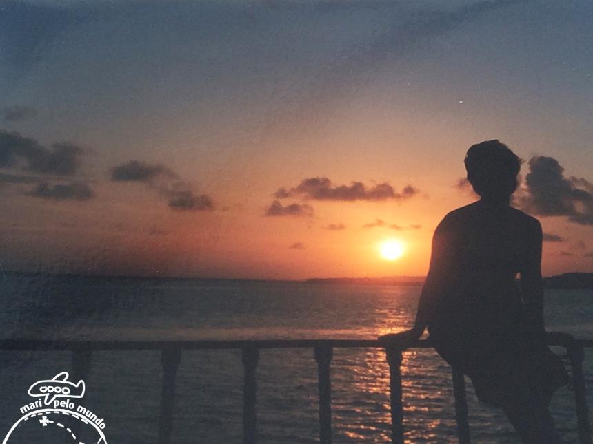 Por do sol no passeio de barco na Lagoa