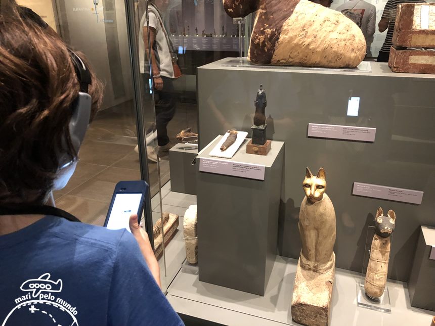 Museu Egipcio de Turim com crianças