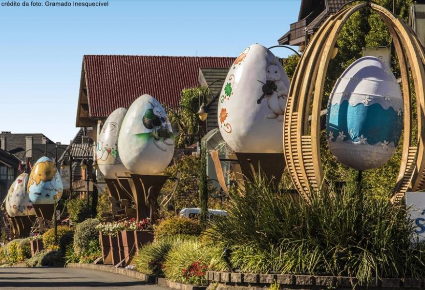 Decoração de Páscoa Gramado